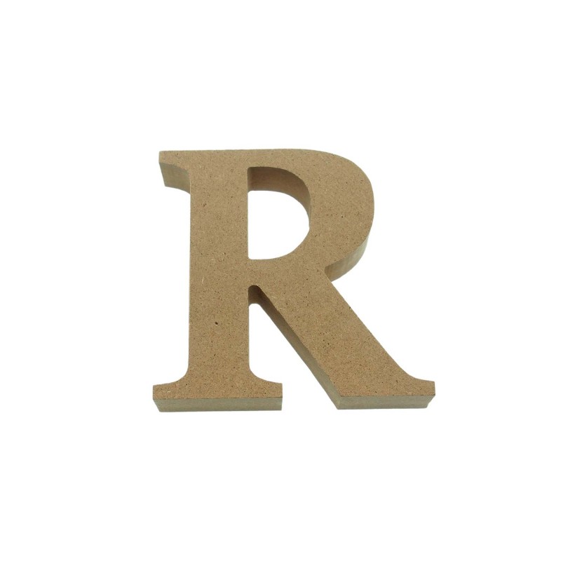 MDF 3D Letter Capital R